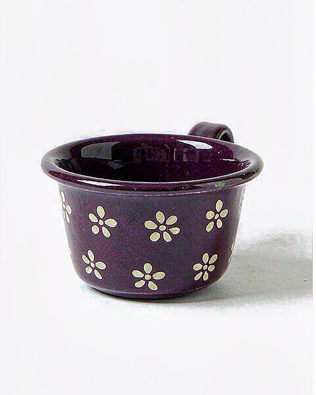 Ditsy Bloom Espresso Cup in Plum