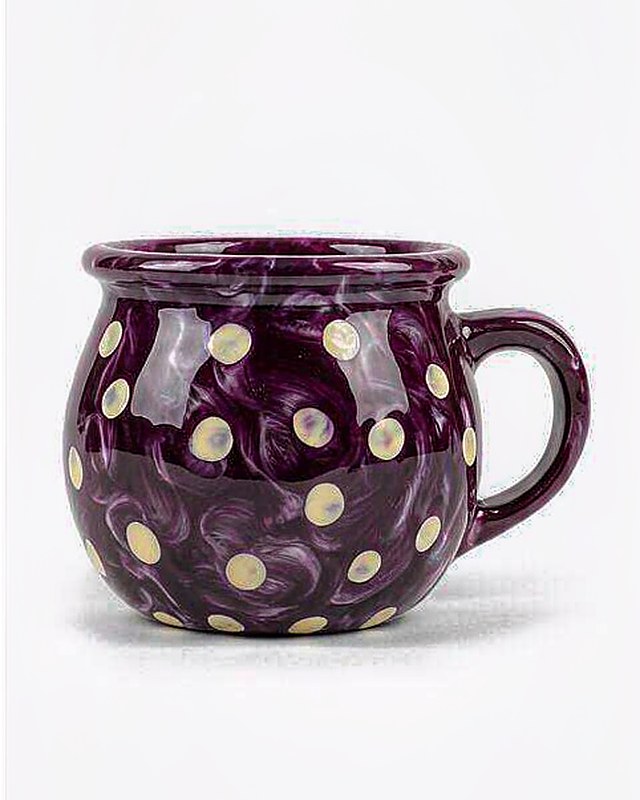 Marble Swirl Large Mug in Plum