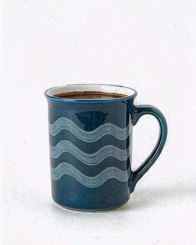 Ripple Cocoa Mug in Navy
